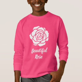 Wit Mooi Rozen Hoodie (Kind)