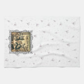 Wit morsen van de Tea Kitchen Handdoek (Horizontaal)