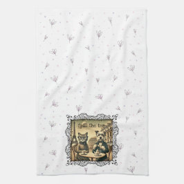 Wit morsen van de Tea Kitchen Handdoek
