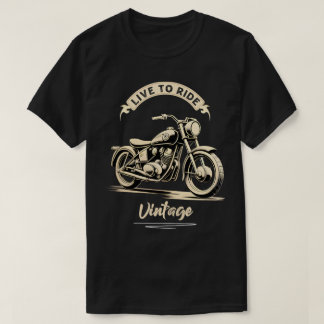 Wit  motorfietsontwerp t-shirt