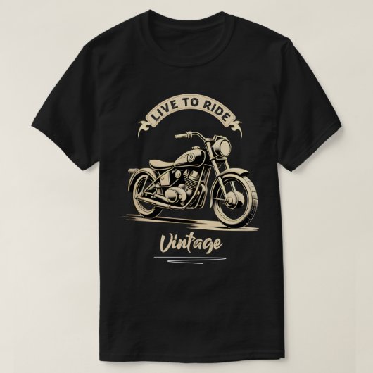 Wit motorfietsontwerp t-shirt (Design voorkant)