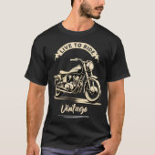 Wit motorfietsontwerp t-shirt (Voorkant)