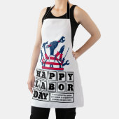 Wit na vakantie Labor Day Schort (Insitu)