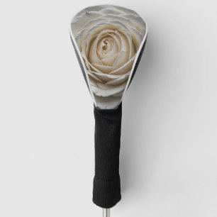 Wit nat roos close-up ontwerp golfheadcover