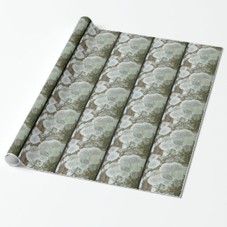 Wit natuurlijk patroon cadeaupapier