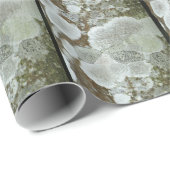 Wit natuurlijk patroon cadeaupapier (Rol Hoek)