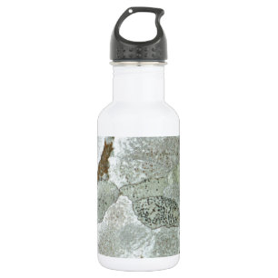 Wit natuurlijk patroon waterfles