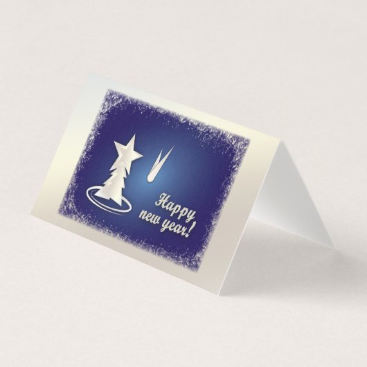 Wit Nieuwjaar Kaart (Voorkant)