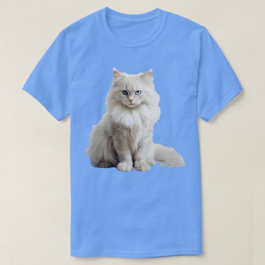 Wit Noors bos kat TShirt (Design voorkant)