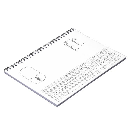 Wit Notitieboek voor toetsenbord en muis (Linkerzijde)
