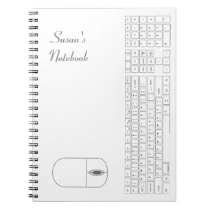 Wit Notitieboek voor toetsenbord en muis