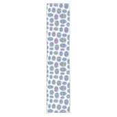 Wit Oekraïens Paaseieren Elegant Evenement Korte Tafelloper (Voorkant)