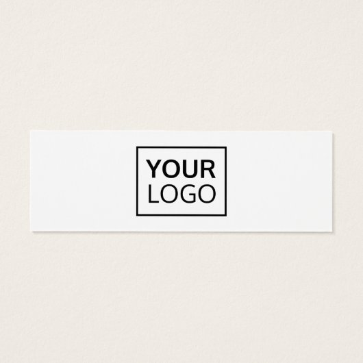 Wit of om het even welk logo Mini Visitekaartje va (Achterkant)