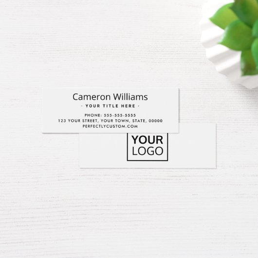 Wit of om het even welk logo Mini Visitekaartje va (Bureau)