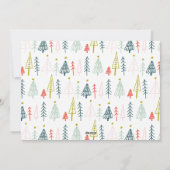 Wit omrande foto Picture Window Feestdagenkaart (Achterkant)