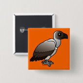 Wit-ondersteunde wijnbouw vierkante button 5,1 cm (Voorkant /achterkant)