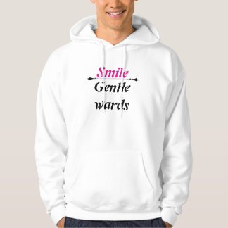 Wit ontwerp van trui stof stijl schrijven voor iet hoodie
