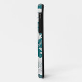 Wit oosters bloemontwerp Case-Mate iPhone case (Achterkant/links)