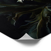 Wit Oosters Poppy Flowers Art Print Poster (Hoek)