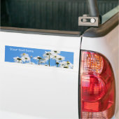 Wit op blauw bumpersticker (Op Truck)
