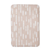 Wit op Bord Terracotta afgeronde lijnen Badmat (Voorkant Verticaal)