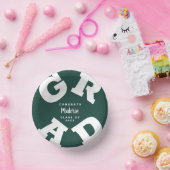 Wit op donkergroen Afstuderen Papieren Kommen (Feest)