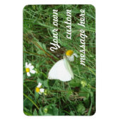 Wit op Groen Gepersonaliseerd Magneet (Verticaal)