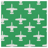 Wit op Groene A-10 Warthog Aanval Jet Pattern Stof (Close Up)