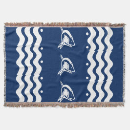 WIT op haai ZEEPAARD kust wonen Deken