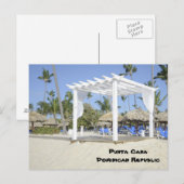 wit op het strand briefkaart (Voorkant / Achterkant)