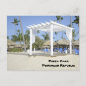 wit op het strand briefkaart (Voorkant)