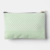 Wit op Jade Green Polka Dot Patroon met Naam Etui (Achterkant)