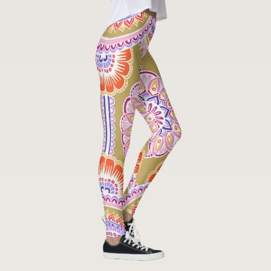 Wit op kartonnen kleur 2 leggings (Rechts)