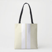 🏁  Wit op peperwit racingstrepen  Tote Bag (Voorkant)
