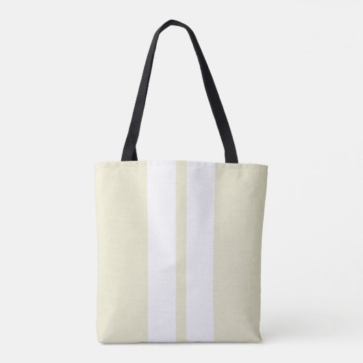 🏁 Wit op Pepper White Racing Stripes Tote Bag (Achterkant)