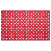 Wit op rode A-10 Warthog Attack Jet Pattern Stof (Fat Quarter)