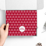 Wit op Rode Scandinavische Nordic Christmas Tree Tissuepapier<br><div class="desc">Hou je van de traditionele Scandinavische volkskunst stijl kerstsfeer? Het is een grillige, charmante stijl die er gewoon zo gezellig uitziet! Deze kleine kerstboom zal zeker de juiste touch aan uw vakantie toevoegen. Omarm de tijdloze charme van het vakantieseizoen met een heerlijke mix van traditie en natuur. Dit ingewikkelde ontwerp...</div>