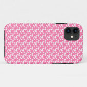 Wit op roze bloem Case-Mate iPhone case (Achterkant (horizontaal))