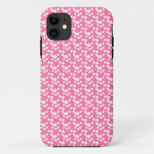 Wit op roze bloem Case-Mate iPhone case