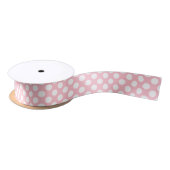 Wit op Roze Klein Grootte Polka Dots Lint (Spoel)
