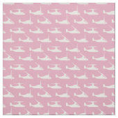 Wit op roze V-22 Osprey Pattern Fabric Stof (Swatch)