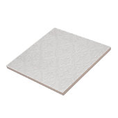 Wit op wit bloempatroon tegeltje (Zijkant)