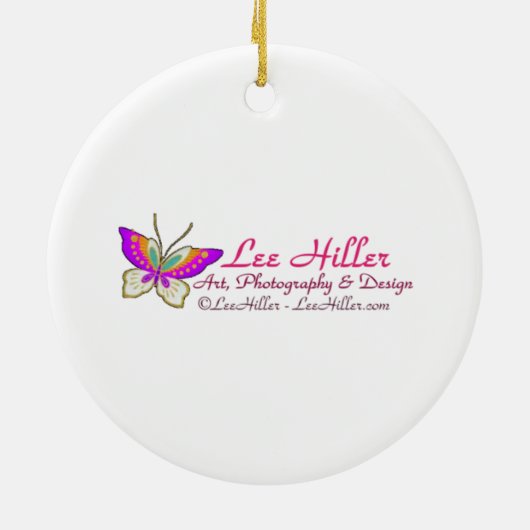 Wit op wit - gebeeldhouwd Roos Keramisch Ornament (Achterkant)