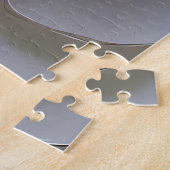 Wit Op Wit - Geboetseerde Roos Legpuzzel (Zijkant)