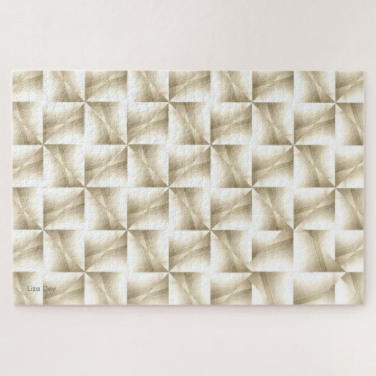 Wit op Wit op Wit Abstract Jigsaw Puzzel (Horizontaal)