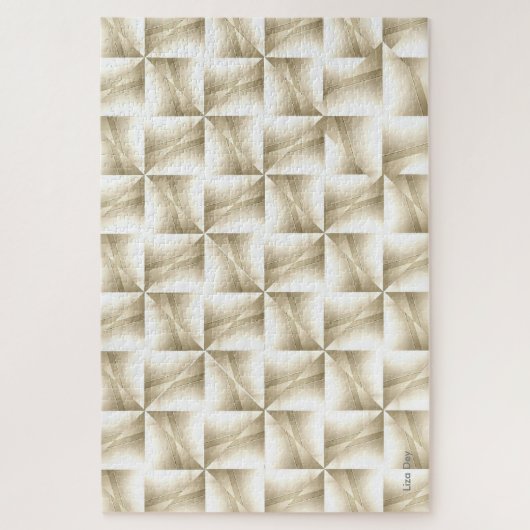 Wit op Wit op Wit Abstract Jigsaw Puzzel (Verticaal)