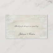 wit op witte bloemenplaatskaarten plaatskaartje (Achterkant)