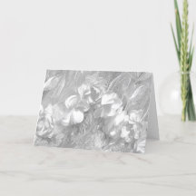 Wit op Witte Bloemenstof, Blanco Binnenkaart