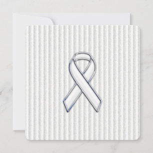 Wit op Witte Lint Awareness Strepen