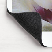 Wit op Witte Roos Bloei Muismat (Hoek)